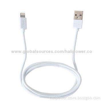 PVC material charging and data synchronization MFI lightning to USB cableNew